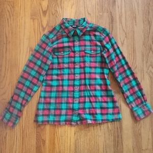 Patagonia Fjord Flannel Organic Cotton Plaid Long Sleeve Shirt Women's 4
